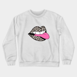 Leopard Mouth Crewneck Sweatshirt